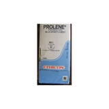 Johnson & - Prolene - 8757H - Systems - Nonabsorbable Suture With Needle Polypropylene Rb - 1 1/2 Circle Taper Point Size 4 - 0 Monofilament