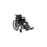 Mckesson - 146-K316Dda-Elr - Lightweight Wheelchair Dual Axle Desk Length Arm Swing - Away Elevating Legrest Black Upholstery 16 Inch Seat Width Adult 300 Lbs Weight Capacity