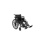 Mckesson - 146-K318Dda-Elr - Lightweight Wheelchair Dual Axle Desk Length Arm Swing - Away Elevating Legrest Black Upholstery 18 Inch Seat Width Adult 300 Lbs Weight Capacity