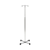 Mckesson - 16-11300 - Pole, Iv 2Hook 4Leg Base Economy