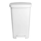 Mckesson - 16-25266 - Wastecan, Step - On Rectgl Plas Wht 52Qt