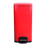 Mckesson - 16-35267 - Wastecan, Step - On Sq Metal Red32Qt