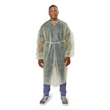 Mckesson - 16-Nrenwtcy8-Xl - Gown, Iso Full Back Elas Wristsbpp Nr Xlg