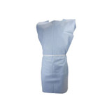 Mckesson - 18-830 - Patient Exam Gown Medium Blue Disposable