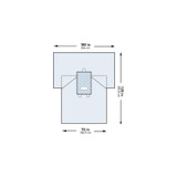 Mckesson - 183-I80-05172G-S - Abdominal Drape Transverse Laparotomy 100 W X 72 120 L Inch Sterile