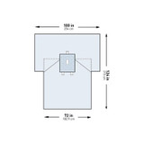 Mckesson - 183-I80-05212G-S - Abdominal Drape Pediatric Laparotomy 100 W X 72 124 L Inch Sterile