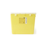 Mckesson - 2258 - Prevent Chemotherapy Waste Container Yellow Base 13 - 1/2 H X 17 - 3/10 W L Inch Vertical Entry 8 Gallon