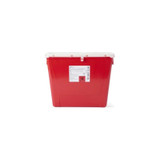 Mckesson - 2266 - Prevent Sharps Container Red Base 13 - 1/2 H X 17 - 3/10 W L Inch Vertical Entry 8 Gallon
