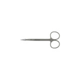 Mckesson - 43-1-104 - Argent Iris Scissors 4 - 1/2 Inch Surgical Grade Stainless Steel Finger Ring Handle Straight Sharp Tip /