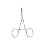 Mckesson - 43-1-409 - Argent Hemostatic Forceps Hartmann - Mosquito 3 - 1/2 Inch Length Surgical Grade Stainless Steel Nonsterile Ratchet Lock Finger Ring Handle Straight
