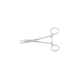 Mckesson - 43-1-442 - Argent Hemostatic Forceps Kelly 5 - 1/2 Inch Length Surgical Grade Stainless Steel Nonsterile Ratchet Lock Finger Ring Handle Curved