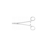 Mckesson - 43-1-847 - Argent Needle Holder 6 Inch Length Serrated Jaws Finger Ring Handle