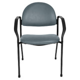 Mckesson - 81-1200-32 - Side Chair Blue Fog Fixed Armrests Poly - Foam Upholstery