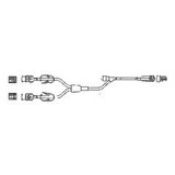 Mckesson - Ms410 - Iv Extension St, Macro Bore Bifurc W/2 Chk Vlv 7.5''