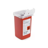 Mckesson - Prevent - 065 - 65 - Sharps Container Red Base 6 - 1/4 H X 4 - W D Inch Vertical Entry 0.25 Gallon