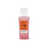 Medegen Medical - Sharps - 8702T - Products - Container Translucent Red Base 7 H X 3 - 1/2 W D Inch Vertical Entry 0.25 Gallon