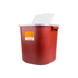 Medegen Medical - Sharps - 8705 - Container Red Base, 14H x 13-3 4W, Horizontal Entry, 8 Gallon 
