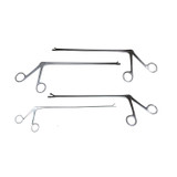 Medgyn - 030112-D - Foreign Body / Iud Removal Forceps 8 Inch Length Metal Sterile Nonlocking Finger Ring Handle Hinged Serrated Alligator Jaws