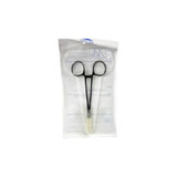 Medical Action Industries - 56307 - Hemostatic Forceps Mosquito 5 - 1/2 Inch Length Floor Grade Stainless Steel Ratchet Lock Finger Ring Handle Curved Serrated Tip