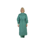 Medline - 606mjsl - Surgical Gown With Towel Large Jade Green Sterile Reusable