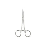 Medline - Centurion - 66485 - Hemostatic Forceps Mosquito 5 Inch Length Floor Grade Stainless Steel Sterile Ratchet Lock Finger Ring Handle Straight Serrated Tips