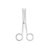 Medline - Centurion - 66665 - Dissecting Scissors Mayo 5 - 1/2 Inch Length Floor Grade Stainless Steel Sterile Finger Ring Handle Curved Blunt Tip /