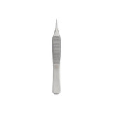 Medline - Centurion - Tri66405 - Dressing Forceps Adson 4 - 3/4 Inch Length Floor Grade Stainless Steel Sterile Nonlocking Thumb Handle Straight Serrated Tips