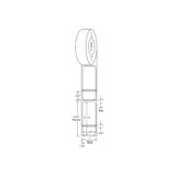 Medline - Dtl2036 - Blank Label Printer Black / White 7/8 X 2 - 1/4 Inch