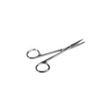 Medline - Dynd04025 - Iris Scissors 4 - 1/2 Inch Length Floor Grade Stainless Steel Sterile Finger Ring Handle Straight Sharp Tip /