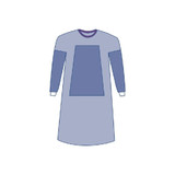 Medline - Eclypse - Dynjp2101 - Eclipse Fabric - Reinforced Surgical Gown With Towel Large Blue Sterile Aami Level 3 Disposable