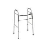 Medline - G30755P - Two-Button Folding Walkers Without Wheels