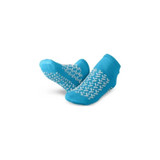 Medline - Mdtdbltreadl - Slipper Socks Large Blue Ankle High