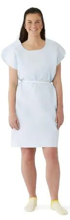 Medline - Non24356 - Gown,Patient,Deluxe,T/P/T,Blue,30x42"