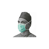 Medline - Non27378A - Surgical Mask Anti - Fog Foam Pleated Tie Closure One Size Fits Most Blue Nonsterile Not Rated Adult