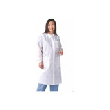 Medline - Nonsw100S - Disposable Knit Cuff / Traditional Collar Multi - Layer Lab Coats
