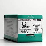 Medtronic - Novafil - 8886445473 - Suture, Blu 0 - 1 18" T - 12 D - Tach