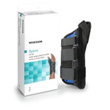Mckesson - 155-81-87318 - Wrist Brace With Abducted Thumb Aluminum / Foam Spandex Plastic Left Hand Black X - Large