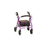 Nova Ortho-Med - 4220Pl - Zoom 20 4 Wheel Rollator Purple Adjustable Height / Folding Aluminum Frame