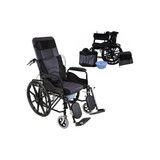 Nova Ortho-Med - 7161Le - Wheelchair - 16In Lightweight With Flip Back Full Arm & Elevating Leg Rests