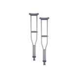 Nova Ortho-Med - 7202 - Crutch Alum Pushbutton - Youth (4Ft.6In - 5Ft.2In.)