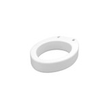 Nova Ortho-Med - 8341-R - Raised Toilet Seat 3 - 1/2 Inch Height White 300 Lbs Weight Capacity