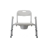 Nova Ortho-Med - 8580 - Bariatric Commode With Back & Extra Wide Seat