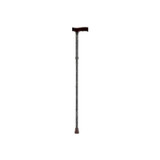 Nova Ortho-Med - Designer Canes - 3015 - Folding Cane - Leopard Print (Withwood Derby Handle)