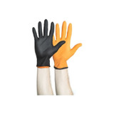 O&M Halyard - Black-Fire - 44758 - Glove, Exam Ntrl Lg N/S Blk/Org