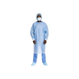 O&M Halyard - Health - 69600 - Gown, Imp Knit Cuff Blu
