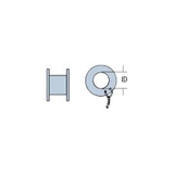 Olympus America - 70145062 - Ear Ventilation Tube Collar Button 1.5 Mm Fluoroplastic / Teflon Blue