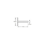 Olympus America - 70241071 - Ear Ventilation Tube Richards T 9.8 Mm Ultrasil Silicone Blue