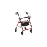 Proactive Medical - Protekt - Rladst6-Rd-Kd - Products - 4 Wheel Rollator Red Steel Frame