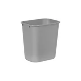 Rj Schinner - Deskside - Fg295600Gray - Co - Trash Can 28 - 1/8 Quart Rectangular Gray Lldpe Open Top