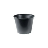 Rj Schinner - Solo - P550Blk - Co - Souffle Cup 5.5 Oz Black Plastic Disposable